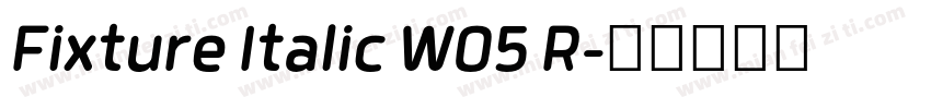 Fixture Italic W05 R字体转换
